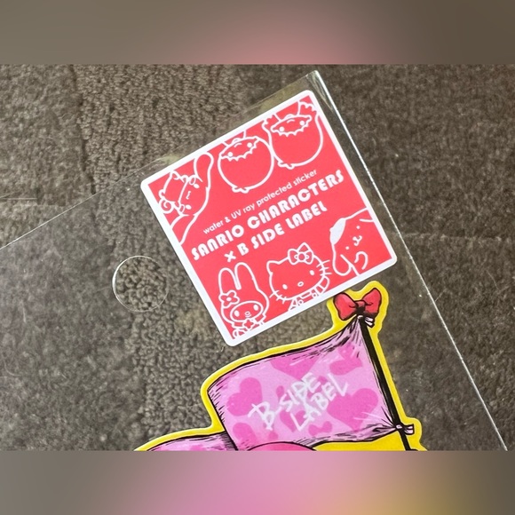 My Melody B-Side Label Sticker Water & UV Ray Protected Official Sanrio Kawaii - Picture 3 of 5